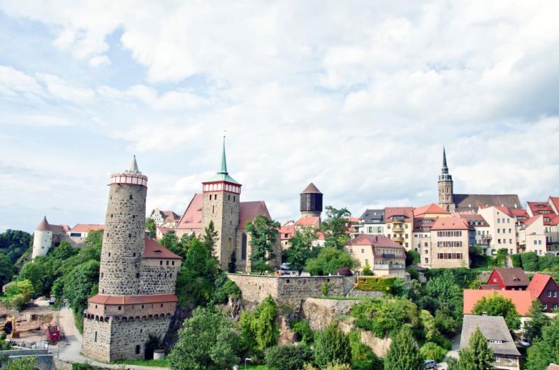 Bautzen von der Bahn